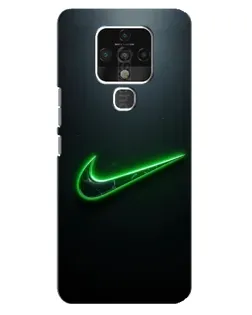 Чехол для TECNO Camon 16 Pro с картинкой «Неоновый контур Nike» Чехол для TECNO Camon 16 Pro с картинкой «Неоновый контур Nike»