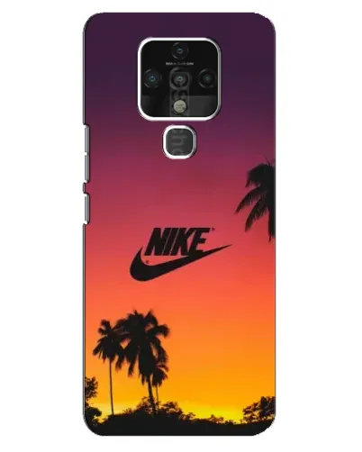 Чехол для TECNO Camon 16 Pro с картинкой «Nike на закате солнца»