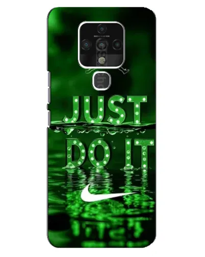 Чехол для TECNO Camon 16 Pro с картинкой «Зеленый неоновый Nike»