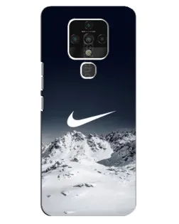 Чехол для TECNO Camon 16 Pro с картинкой «Nike — зимние горы» Чехол для TECNO Camon 16 Pro с картинкой «Nike — зимние горы»