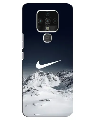 Чехол для TECNO Camon 16 Pro с картинкой «Nike — зимние горы»