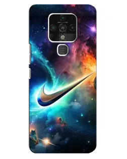 Чехол для TECNO Camon 16 Pro с картинкой «Космический Nike Swoosh» Чехол для TECNO Camon 16 Pro с картинкой «Космический Nike Swoosh»