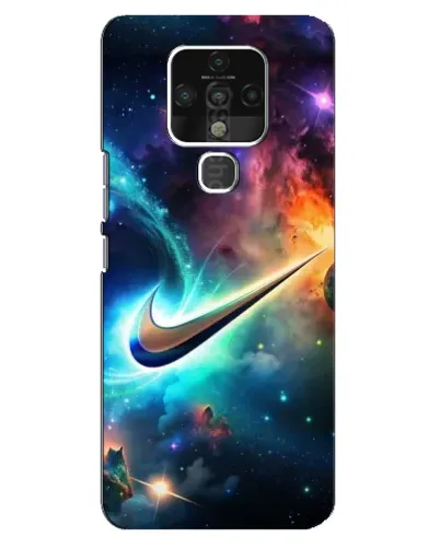 Чехол для TECNO Camon 16 Pro с картинкой «Космический Nike Swoosh»