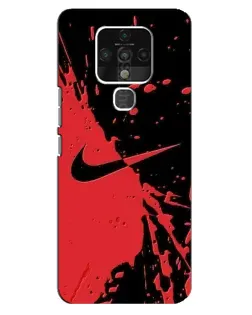 Чехол для TECNO Camon 16 Pro с картинкой «Красные брызги Nike» Чехол для TECNO Camon 16 Pro с картинкой «Красные брызги Nike»