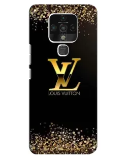 Чехол для TECNO Camon 16 Pro с картинкой «LV — золотые искры» Чехол для TECNO Camon 16 Pro с картинкой «LV — золотые искры»