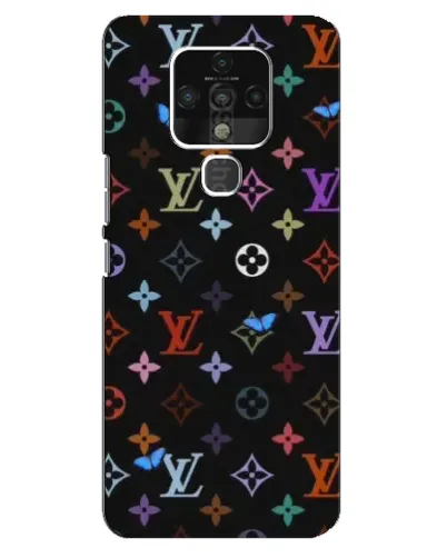 Чехол для TECNO Camon 16 Pro с картинкой «Цветная монограмма LV»