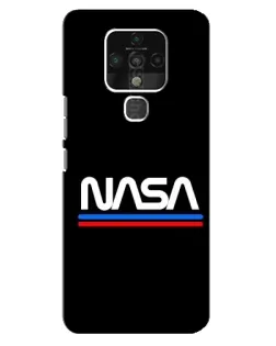 Чехол для TECNO Camon 16 Pro с картинкой «NASA — классика Red Blue» Чехол для TECNO Camon 16 Pro с картинкой «NASA — классика Red Blue»