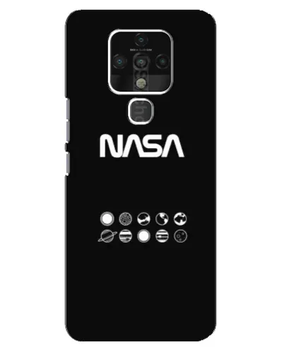 Чехол для TECNO Camon 16 Pro с картинкой «NASA — технический принт»