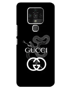 Чохол для TECNO Camon 16 Pro з картинкою «Gucci — срібна змія» Чохол для TECNO Camon 16 Pro з картинкою «Gucci — срібна змія»