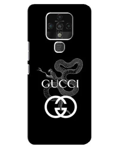 Чохол для TECNO Camon 16 Pro з картинкою «Gucci — срібна змія»