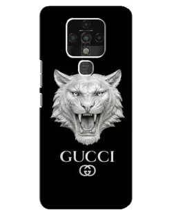 Чохол для TECNO Camon 16 Pro з картинкою «Gucci — срібний лев» Чохол для TECNO Camon 16 Pro з картинкою «Gucci — срібний лев»