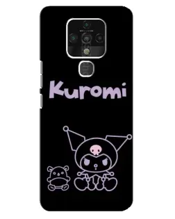 Чехол для TECNO Camon 16 Pro с картинкой «Kuromi — черный минимализм» Чехол для TECNO Camon 16 Pro с картинкой «Kuromi — черный минимализм»