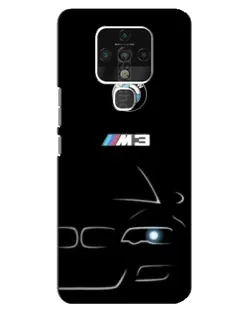 Чехол для TECNO Camon 16 Pro с картинкой «Минималистичный принт BMW M3»
