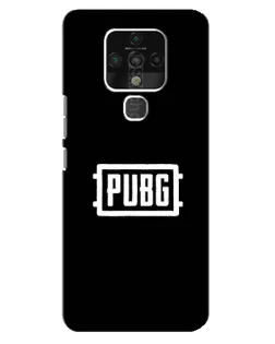 Чехол для TECNO Camon 16 Pro с картинкой «Лого BMW — металлический блеск»