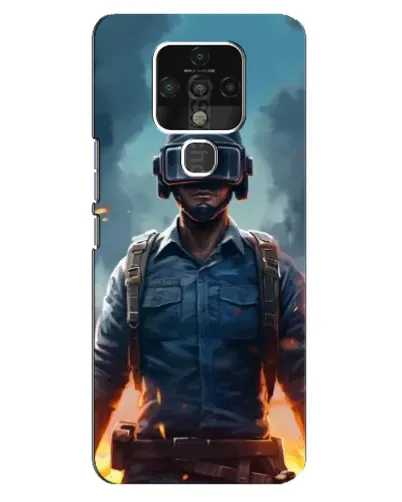 Чехол для TECNO Camon 16 Pro с картинкой «PUBG — реалистичный герой»