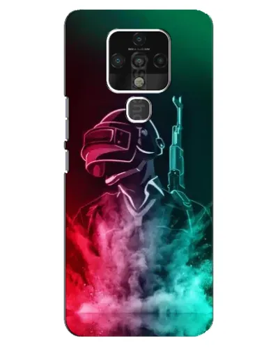 Чехол для TECNO Camon 16 Pro с картинкой «PUBG — огненный воин»