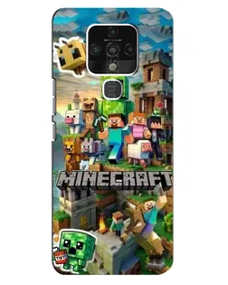 Чохол для TECNO Camon 16 Pro з картинкою «Замок Minecraft»