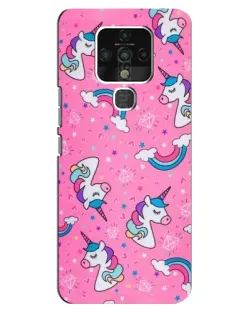 Чехол для TECNO Camon 16 Pro с картинкой «Unicorn паттерн розовый» Чехол для TECNO Camon 16 Pro с картинкой «Unicorn паттерн розовый»