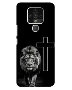 Чехол для TECNO Camon 16 Pro с картинкой «Лев и Крест» Чехол для TECNO Camon 16 Pro с картинкой «Лев и Крест»