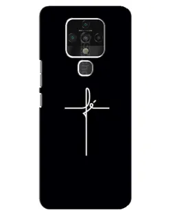Чехол для TECNO Camon 16 Pro с картинкой «Тонкий крест» Чехол для TECNO Camon 16 Pro с картинкой «Тонкий крест»