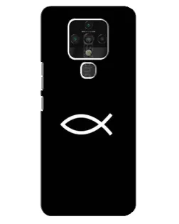 Чехол для TECNO Camon 16 Pro с картинкой «Символ рыбы Jesus» Чехол для TECNO Camon 16 Pro с картинкой «Символ рыбы Jesus»