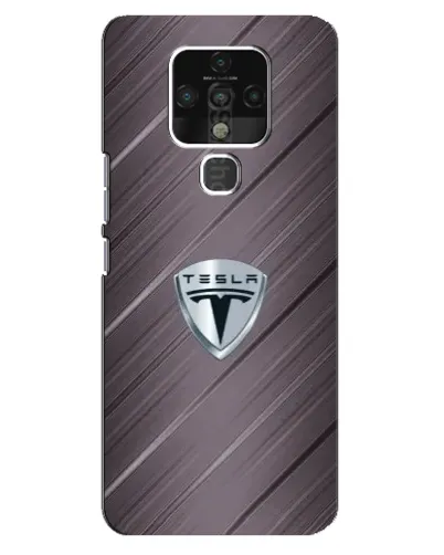Чехол для TECNO Camon 16 Pro с картинкой «Металлическая текстура Tesla»