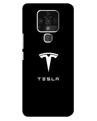 Чехол для TECNO Camon 16 Pro с картинкой «Tesla White Logo»