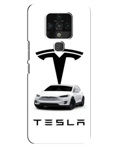 Чехол для TECNO Camon 16 Pro с картинкой «Tesla White Style»