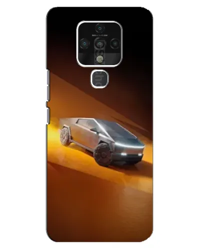 Чехол для TECNO Camon 16 Pro с картинкой «Cybertruck в пустыне»