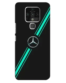 Чехол для TECNO Camon 16 Pro с картинкой «Спортивные линии Mercedes» Чехол для TECNO Camon 16 Pro с картинкой «Спортивные линии Mercedes»