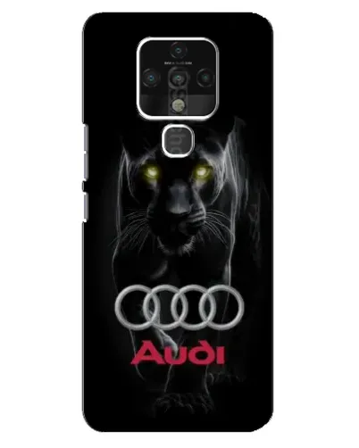 Чехол для TECNO Camon 16 Pro с картинкой «Пантера и Audi» Чехол для TECNO Camon 16 Pro с картинкой «Пантера и Audi»