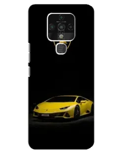 Чехол для TECNO Camon 16 Pro с картинкой «Lamborghini желтый акцент»