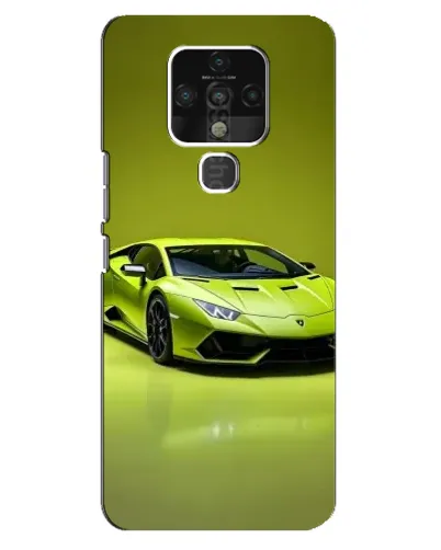 Чехол для TECNO Camon 16 Pro с картинкой «Салатовый Lamborghini Huracan»