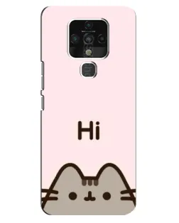 Чехол для TECNO Camon 16 Pro с картинкой «Пушин говорит Hi»