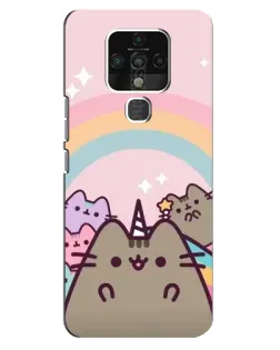 Чехол для TECNO Camon 16 Pro с картинкой «Единорог Pusheen»