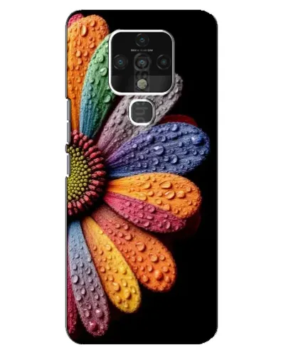 Чехол для TECNO Camon 16 Pro с картинкой «Радужный цветок» Чехол для TECNO Camon 16 Pro с картинкой «Радужный цветок»