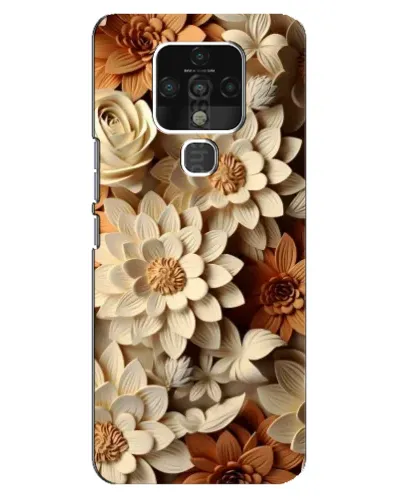 Чехол для TECNO Camon 16 Pro с картинкой «Бежевый флористический декор» Чехол для TECNO Camon 16 Pro с картинкой «Бежевый флористический декор»