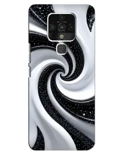 Чехол для TECNO Camon 16 Pro с картинкой «Черно-белая спираль» Чехол для TECNO Camon 16 Pro с картинкой «Черно-белая спираль»