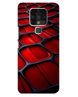 Чехол для TECNO Camon 16 Pro с картинкой «Красная глянцевая сетка» Чехол для TECNO Camon 16 Pro с картинкой «Красная глянцевая сетка»