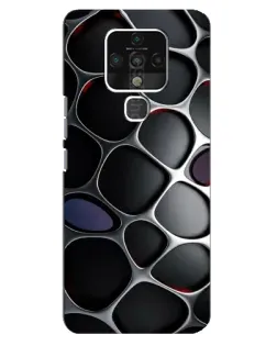 Чехол для TECNO Camon 16 Pro с картинкой «Объемная темная решетка» Чехол для TECNO Camon 16 Pro с картинкой «Объемная темная решетка»