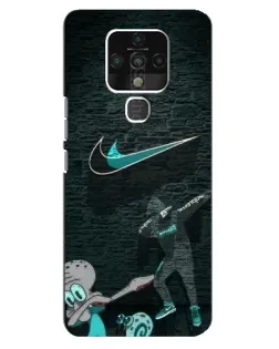 Чехол для TECNO Camon 16 SE с картинкой «Спортивный арт Nike»