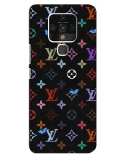 Чехол для TECNO Camon 16 SE с картинкой «Цветная монограмма LV»