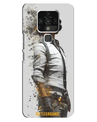 Чехол для TECNO Camon 16 SE с картинкой «PUBG — боец в пыли»