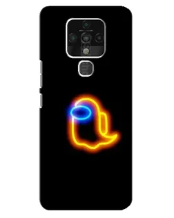 Чохол для TECNO Camon 16 SE з картинкою «Among Us неонове сяйво»
