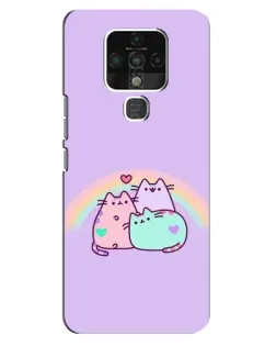 Чохол для TECNO Camon 16 SE з картинкою «Веселкові Пушини» Чохол для TECNO Camon 16 SE з картинкою «Веселкові Пушини»