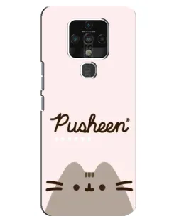 Чохол для TECNO Camon 16 SE з картинкою «Pusheen логотип» Чохол для TECNO Camon 16 SE з картинкою «Pusheen логотип»