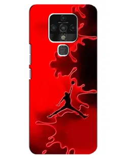 Чохол для TECNO Camon 16 з картинкою «Jordan Red Smoke»