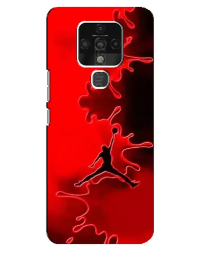 Чохол для TECNO Camon 16 з картинкою «Jordan Red Smoke»