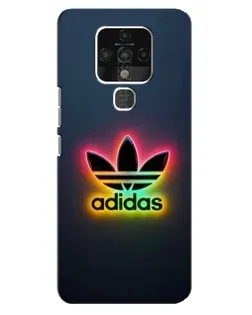 Чохол для TECNO Camon 16 з картинкою «Неоновий Adidas»