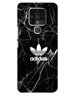 Чохол для TECNO Camon 16 з картинкою «Білий мармур Adidas»